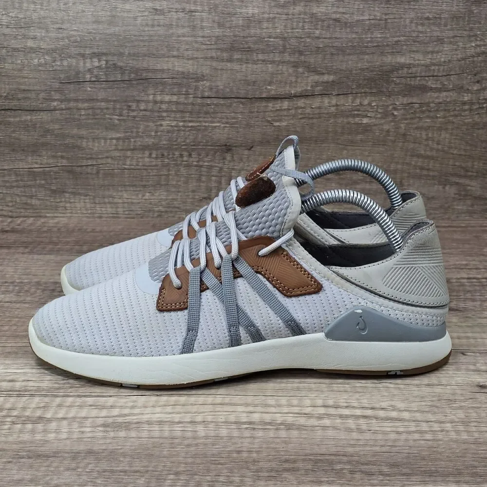 OluKai Mio Li Men's Size 8 Fog Dusty Blue Grey Shoes 10440-DW25 READ DESCRIPTION